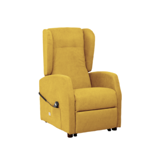 Poltrona Camelia gialla difronte