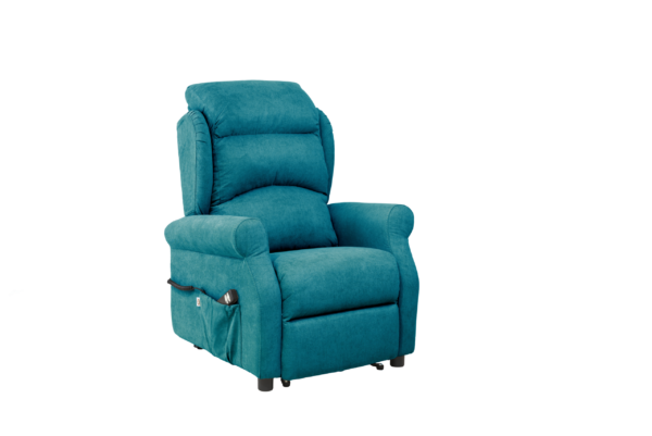 Poltrona orchidea azzurra difronte