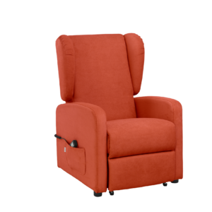 Poltrona loretta arancio difronte