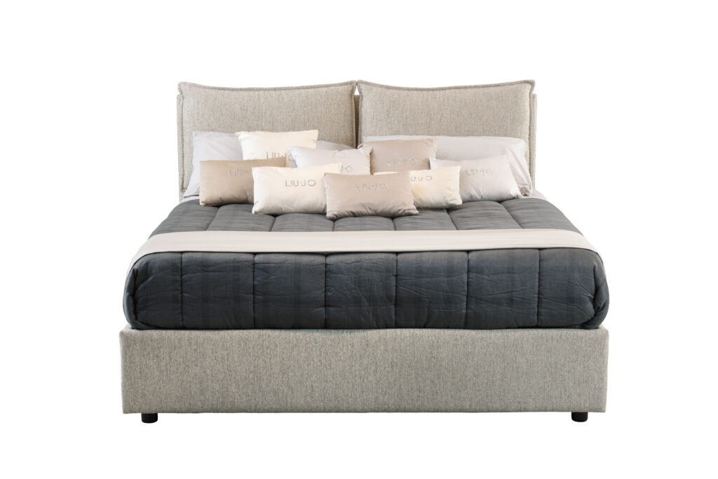 Letto Alice grigio frontale